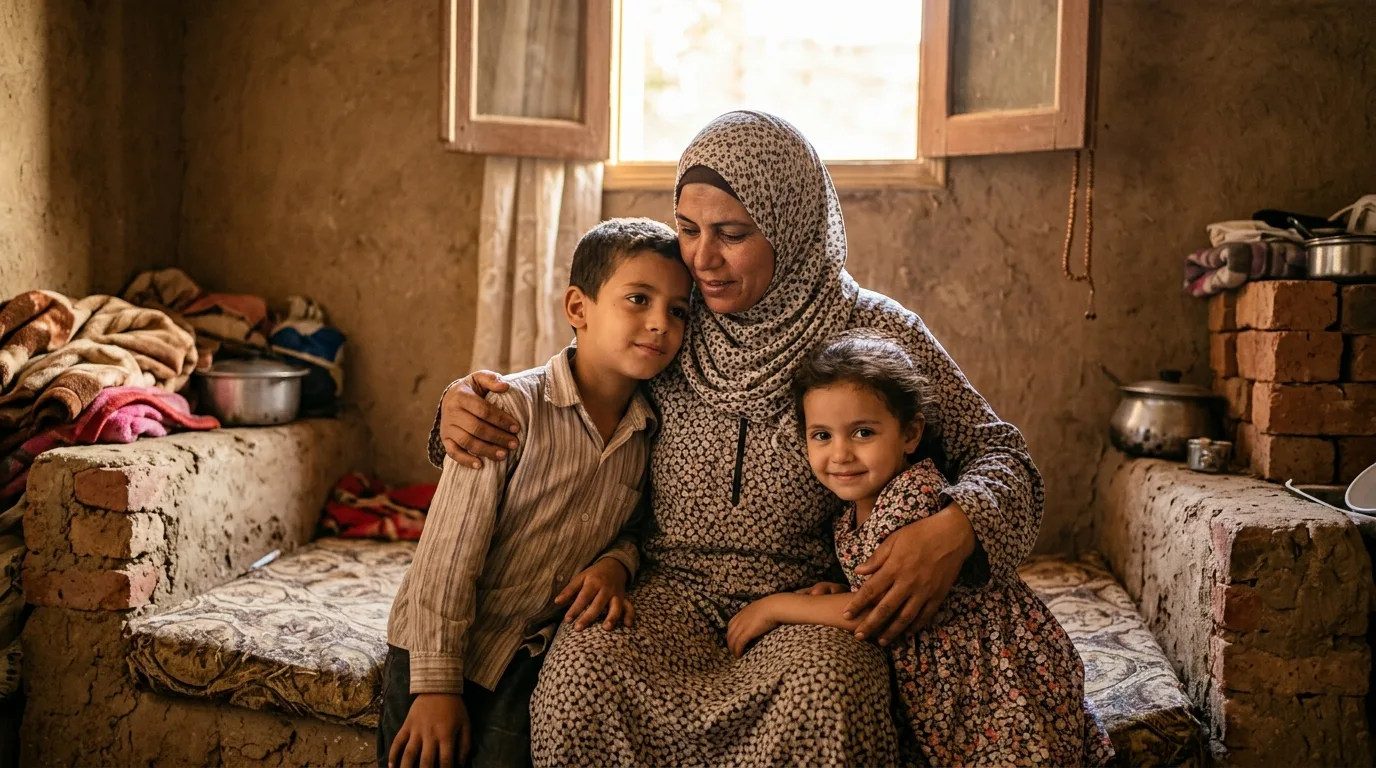 كفالة أم ياسمين وأطفالها الثلاثة