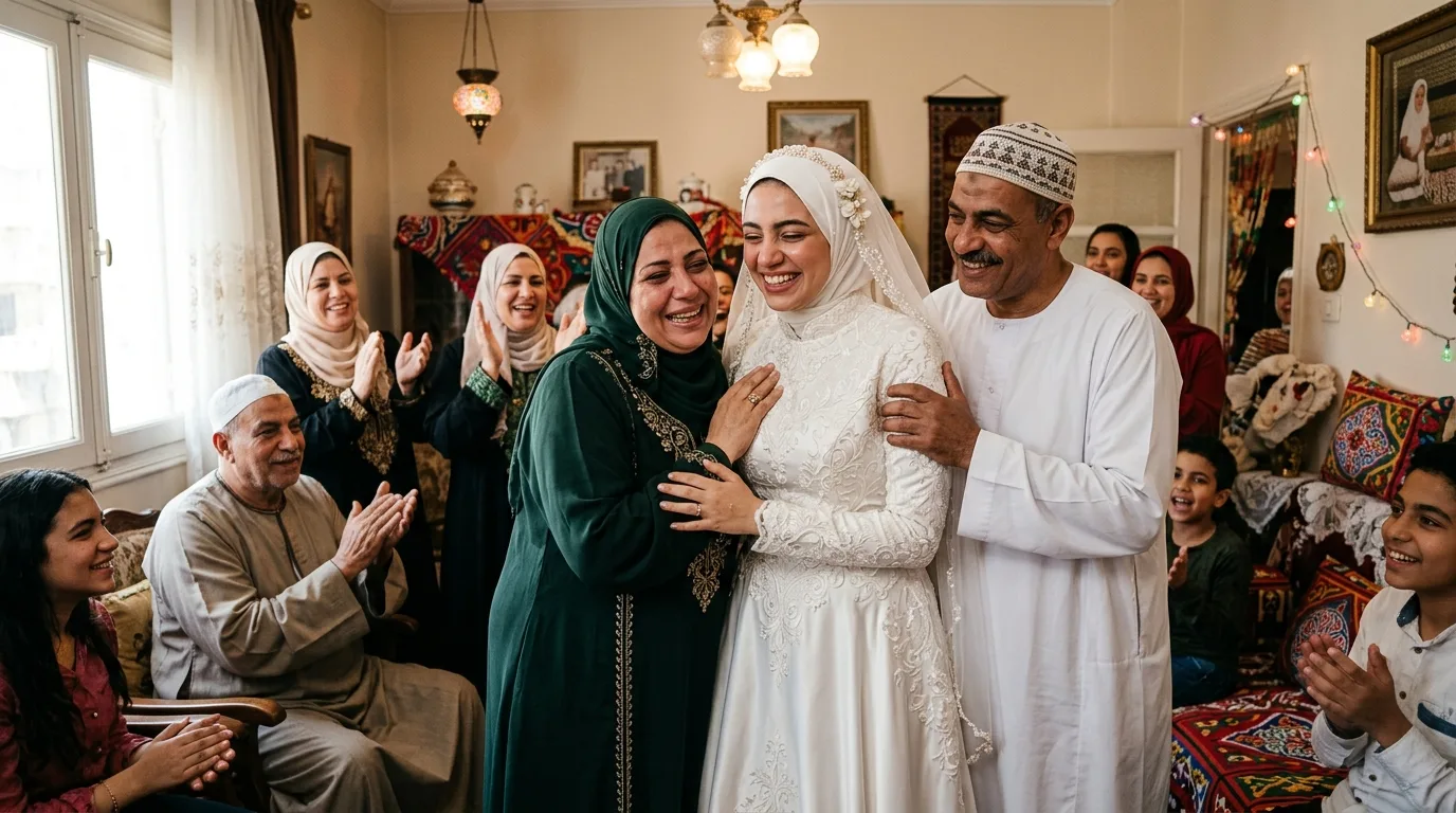 فرحة العروس سحر وأسرتها بعد تجهيز بيتها